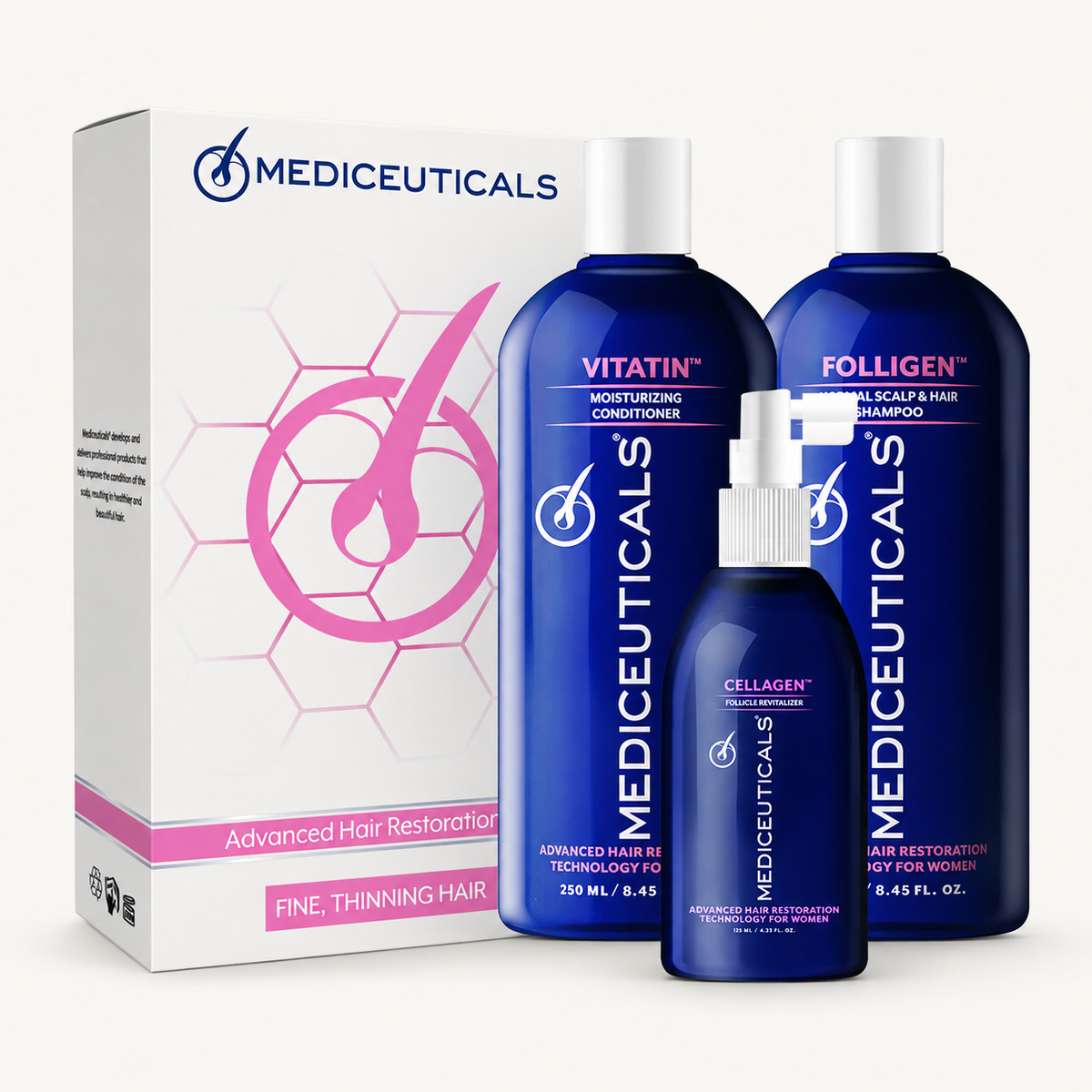 Mediceuticals Folligen Shampoo 1 liter | Women’s Thinning Hair